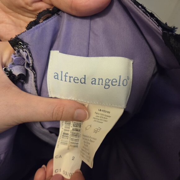 Black and Purple Floral Wedding Guest Dress - Picture 3 of 4